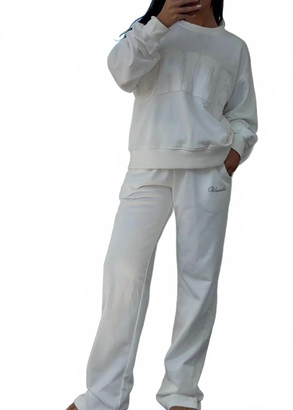 NEW WAVERLES terry lounger pants in dove
